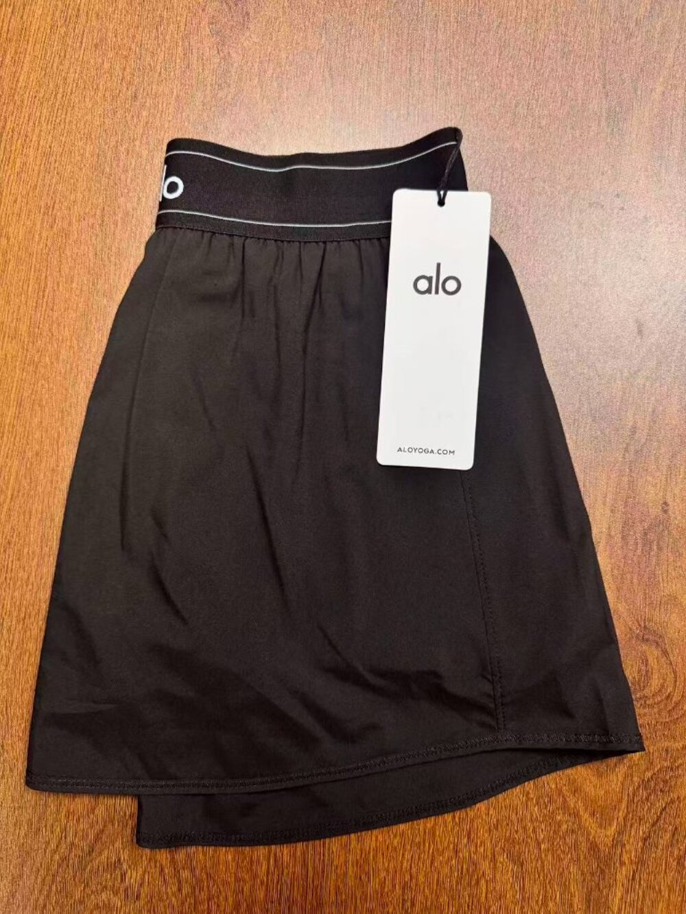 ALO Yoga Black Match Point Tennis Skirt NWT🤗💞Chic Minimal Daily - Picture 5 of 8
